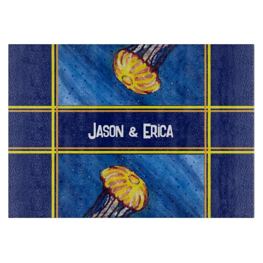 Personalisierte Quallen Schneidebrett (Vorderseite)