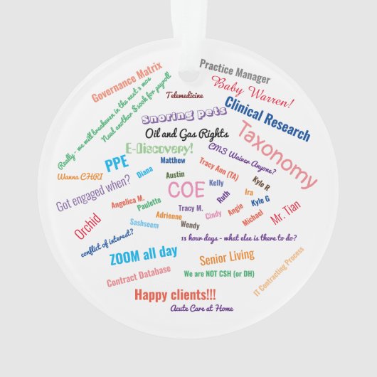 Personalisierte Quarantäne 2020 Weihnachten Ornament (Rückseite)