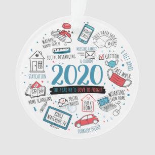 Personalisierte Quarantäne 2020 Weihnachten Ornament