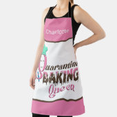 Personalisierte Quarantäne-Backkönigin Schürze (InSitu)