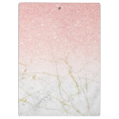 Personalisierte QUEEN BEEN Rose Gold Große Zwische Klemmbrett (Rückseite)