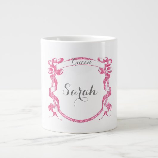 Personalisierte Queen-Tasse Jumbo-Tasse (Vorderseite)