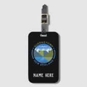 PERSONALISIERTE QUEENSTOWN NEUZEALAND LUGGAGE TAG GEPÄCKANHÄNGER (Vorderseite Vertikal)