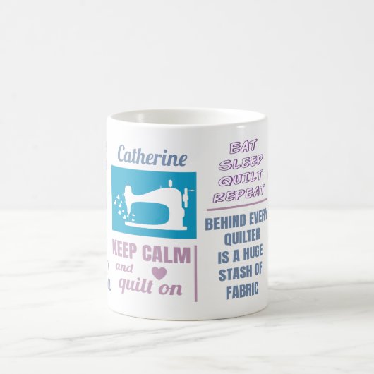 Personalisierte Quiltierungen Kaffeetasse (Mittel)