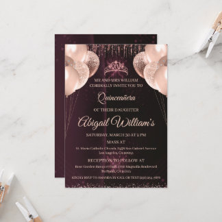 Personalisierte Quinceañera-Einladung | Mis Quince Einladung