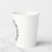 Personalisierte Quinceanera Lila Lilac Blume Pappbecher (Links)