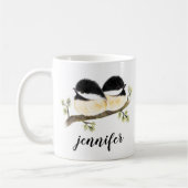 Personalisierte Quirky Baby Chickadee Bird-Tasse Kaffeetasse (Links)
