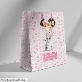Personalisierte Quirky Bride Groom Geschenktasche Mittlere Geschenktüte