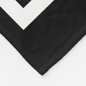 Personalisierte Racing Flag Schwarz-Weiß Fleecedecke (Ecke)