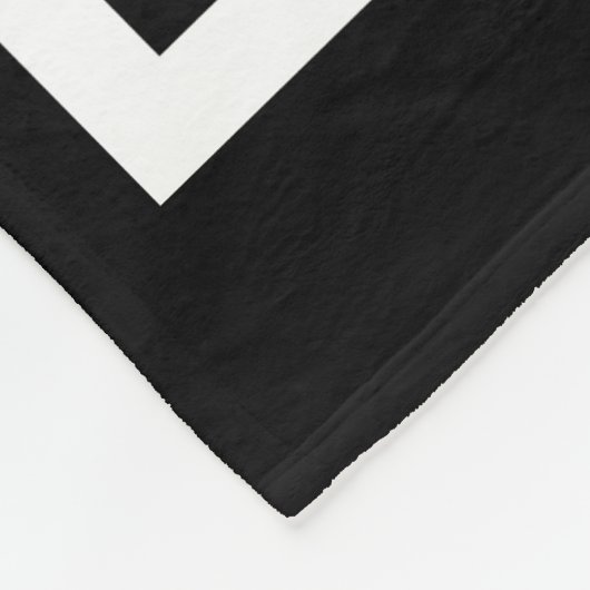 Personalisierte Racing Flag Schwarz-Weiß Fleecedecke (Ecke)