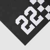 Personalisierte Racing Flag Schwarz-Weiß Seidenpapier (Ausschnitt)