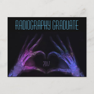 Personalisierte "Radiographie Graduate" Xray Finge Ankündigungspostkarte