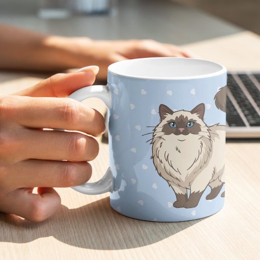 Personalisierte Ragdoll-Katzenmutter Kaffeetasse