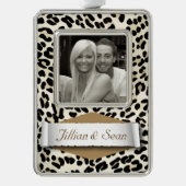 Personalisierte Rahmen-Ornament Silber (Vorderseite)