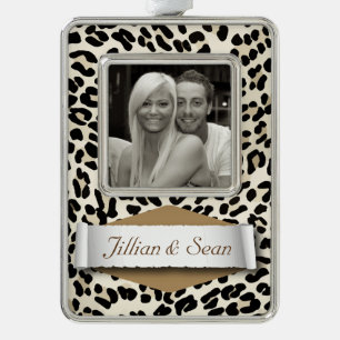 Personalisierte Rahmen-Ornament Silber