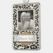 Personalisierte Rahmen-Ornament Silber (Links)