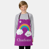 Personalisierte Rainbow All-Over-Print-Schürze, kl Schürze (Getragen)