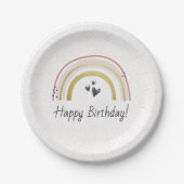 Personalisierte Rainbow Birthday Teller (Vorderseite)