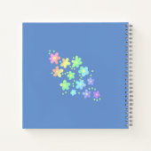Personalisierte Rainbow-Blume Art Journal Notizblock (Rückseite)