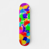 Personalisierte Rainbow Color Splash Skateboard (Vorne)