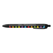 Personalisierte Rainbow Crayons Lehrerbewertung Kugelschreiber (Unterseite)