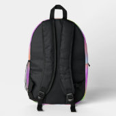 Personalisierte Rainbow-Farben Bedruckter Rucksack (Rückseite)