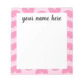 Personalisierte Rainbow Girls Notepad Notizblock (Vorderseite)