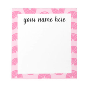 Personalisierte Rainbow Girls Notepad Notizblock
