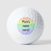 Personalisierte Rainbow-Golfbälle der Mama Golfball (Vorderseite)