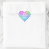 Personalisierte Rainbow Gradient Heart Stickers (Tasche)