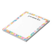 Personalisierte Rainbow-Hearts Notepad Notizblock (Rotiert)