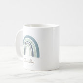 Personalisierte Rainbow-Kaffee-Tasse Kaffeetasse (Vorderseite Links)