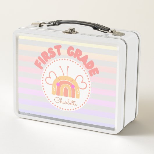 Personalisierte Rainbow Lunch Box (Vorderseite)