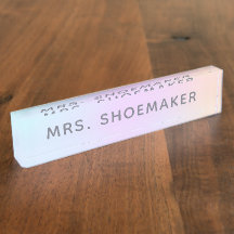 Personalisierte Rainbow Pastel Holografie