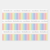 Personalisierte Rainbow Pencils Lehrergeschenk Geschenkpapier Set (Vorderseite 3)