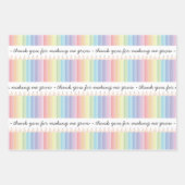 Personalisierte Rainbow Pencils Lehrergeschenk Geschenkpapier Set (Vorderseite 2)