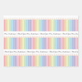 Personalisierte Rainbow Pencils Lehrergeschenk Geschenkpapier Set (Vorderseite)