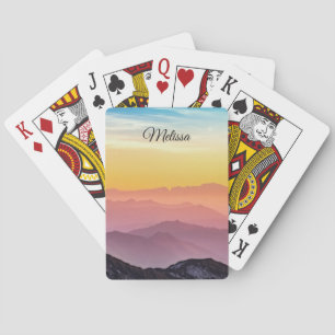 Personalisierte Rainbow Sky Playing Cards   EDITAB Spielkarten