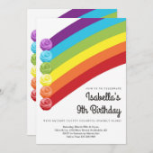 Personalisierte Rainbow Slime Geburtstagsparty Einladung (Vorne/Hinten)