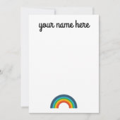 Personalisierte Rainbow Stationery Notecards Dankeskarte (Vorderseite)