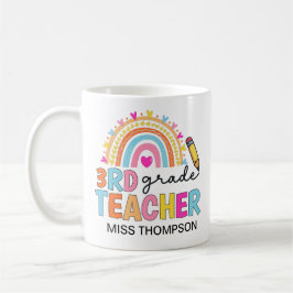 Personalisierte Rainbow-Teacher Coffee Tasse