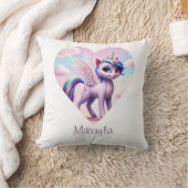 Personalisierte Rainbow Unicorn Katze Kissen (Decke)