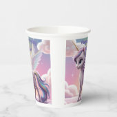 Personalisierte Rainbow Unicorn Katze Pappbecher (Links)