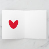 Personalisierte Rainbow-Wetterkarte der Mutter Karte (Innenseite)