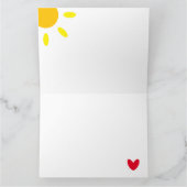 Personalisierte Rainbow-Wetterkarte der Mutter Karte (Innenseite)