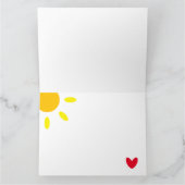 Personalisierte Rainbow-Wetterkarte der Mutter Karte (Innenseite)