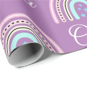 Personalisierte Rainbow Wrapping Paper Sheets Geschenkpapier (Rolleneckpunkt)