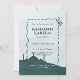 Personalisierte Ramadan Kareem Iftar-Einladung Einladung