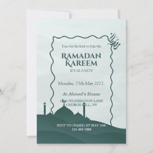 Personalisierte Ramadan Kareem Iftar-Einladung Einladung