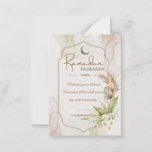 Personalisierte Ramadan Mubarak Grußkarte Mitteilungskarte